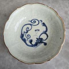 古美術　古伊万里　蛸唐草模様(金継) ブルー お歳暮・冬ギフト特集2025 古美術古伊万里蛸唐草模様(金継