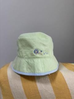 ライトグリーン 刺繍 帽子