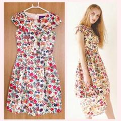 ☆TOCCA LIBERTY☆総小花柄フレアワンピース☆美ライン美品２☆ 楽天市場】リバティ ワンピース（ブランドトッカ）（レディース