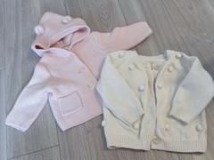ベビーGAP くま耳フードカーディガン 6-12m 韓国子供服カーディガンセット