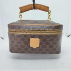 CELINE セリーヌ マカダム ショルダーバッグ ブラウン ブラゾン