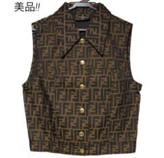 美品 希少90s FENDI ズッカ総柄ベスト