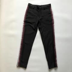 ★美品★ZARA トラックパンツ サイドライン スラックス S 黒 側章