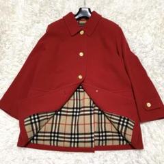 美品❗️BURBERRY LONDON Pコート カシミヤ 金ボタン ノバチェック 極美品バーバリーズ ノバチェック 毛カシミヤコート 44 希少な