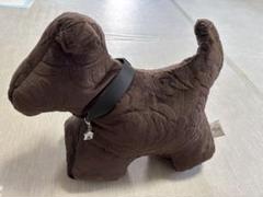 【美品】わんこ　犬の形　ブラウン　ぬいぐるみ　シュナウザー　テリア
