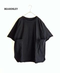 ビアズリー BEARDSY 後ろチュールチェックチュニック カットソー 異素材 ビアズリー BEARDSY 後ろチュールチェックチュニック カットソー