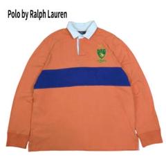 90s Polo by Ralph Lauren ラガー シャツ オレンジ XL