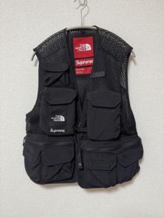The North Face / Supreme フィッシングベスト 黒 supreme tge north face フィッシングベスト