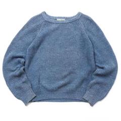 90’s L.L.Bean インディゴコットンニット USA製ヴィンテージ