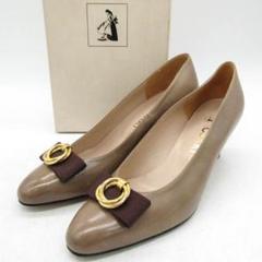 ブティックオーサキ パンプス 23.5 ブラウン BOUTIQUE OSAKI