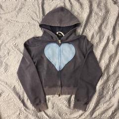 mmbbt heart design double zip 短丈
