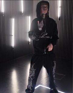 Yvngboi p着用再販なしflyshitonly ベロアセットアップ