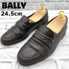 BALLYバリー　ローファー　編み込みレザー　タッセル　ブラウン 9D 27cm Bally バリー ローファー シューズ 靴 メンズ ♯5E ラウンドトゥ