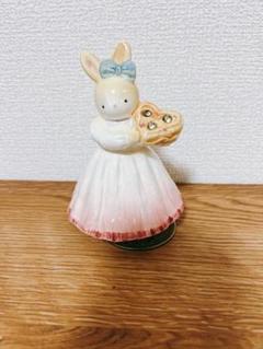 昭和レトロ ヴィンテージ 小さなうさぎのぬいぐるみオルゴール