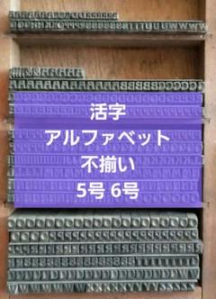 セール【5号 6号 1種類】活字 英字 アルファベット 不揃い