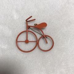 ブローチ ピンセット 自転車 赤 ヴィンテージ レトロ 古着