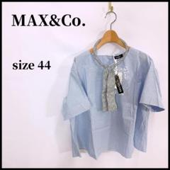MAX&Co.】新品 柄ブラウス 襟元デザイン おしゃれ ペイズリー柄 半袖 MAX&Co.】新品 柄ブラウス 襟元デザイン おしゃれ ペイズリー柄 半袖