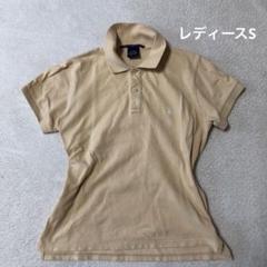 ラルフローレン　半袖ポロシャツ　y2k ホワイト刺繍ロゴ　レディース