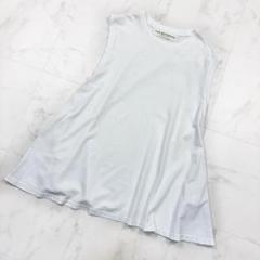 シンゾーン　ノースリーブ　フレア　カットソー　ブラウス　白　Free 1