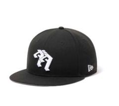 9FIFTY DOWNTOWN × New Era イニシャルロゴ ブラック グレー