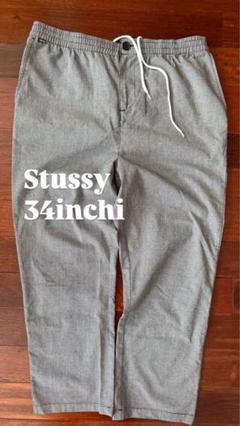 Stussy パンツ 34インチ チェック柄(千鳥格子)