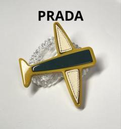 PRADA リボンとストーンのブローチ holding-buying-vintage-