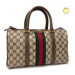 美品 グッチ ミニ ボストンバッグ オールドグッチ ハンドバッグ GUCCI