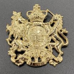ヴィンテージブローチ イギリス紋章 dieu et mon droit B65
