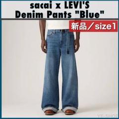 新品S／sacai x LEVI'S Denim Pants Blue デニムのサムネイル