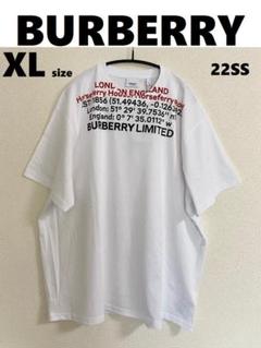 【新品】BURBERRY バーバリー オーバーサイズ ロゴTシャツ 白 XL