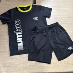 umbro 黒サッカーウェア 上下セット 160 - メルカリ