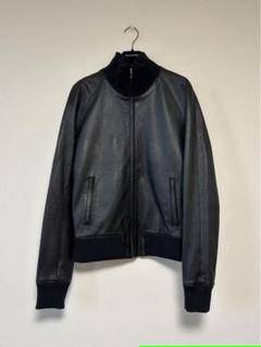 ★2528 リチウムオム セミダブル ノーカラー ライダース レザー 黒 ☆2528 リチウムオム セミダブル ノーカラー ライダース レザー 黒