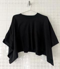 公式の店舗 変形 半袖Tシャツ 黒 ルーズフィット HYKE ショート丈 メルカリ - トップス