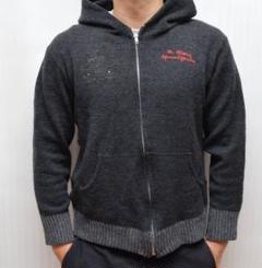 or glory オアグローリー OVER PARKA 刺繍 ニット パーカー