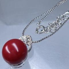 希少大玉】k18 ゴールド血赤珊瑚サンゴネックレス2.2-6.3mm