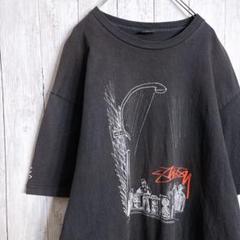 【入手困難】90sオールドステューシー カスタメイド スミクロ Tシャツ 210