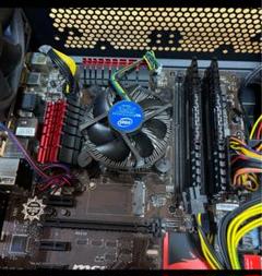 動作確認済みゲーミングマザーボード単体+i7 4770とメモリー8GB