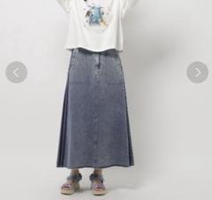 【美品】ニコアンド　サイドラインデニムスカート