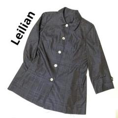 美品♡レリアン 高級シルク100%ロングトレンチコート ベルト 黒 11 2025年最新】leilian レディース トレンチコート・スプリング