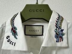 希少】 GUCCI 龍 ドラゴン 刺繍 シャツ 42 - メルカリ