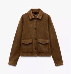 ZARA ダブルフェイス仕様ジャケット Mサイズ ブラウン ムートン カーキ ZARA ダブルフェイス仕様ジャケット Mサイズ ブラウン ムートン