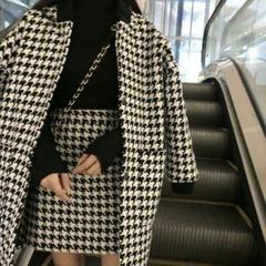 韓国ファッションレディースセットアップジャケットワイドパンツハイウエ