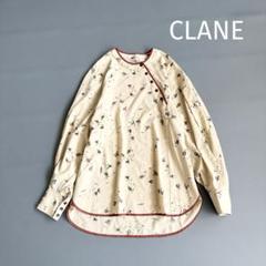 【クラネ】ドレスフラワートップス 花柄 長袖 総柄 パイピング レディース 1