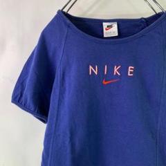90s NIKE 銀タグ 刺繍 ロゴ ヴィンテージ 半袖 ラグラン Tシャツ