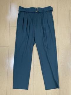 【即決可】CULLNI クルニ ベルテッドスラックス【値下応相談】 セール】Double Satin 1Tuck Pant with Long Belt（スラックス
