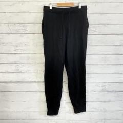 【GU】メンズ黒スウェットパンツ ストレッチ素材 M ゆったりシルエット