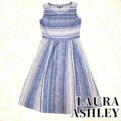 極美品　ローラアシュレイ　ワンピース　リネン　麻　ノースリーブ　7