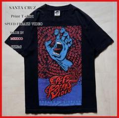 【メキシコ製】 サンタクルーズ Tシャツ スピードフリークスビデオ ブラック S
