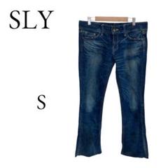 美品　SLY デニム　フレアデニム　25 美品 SLYデニム フレアデニム 25 - メルカリ
