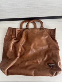 PRADA ブラウン　レザートートバッグ